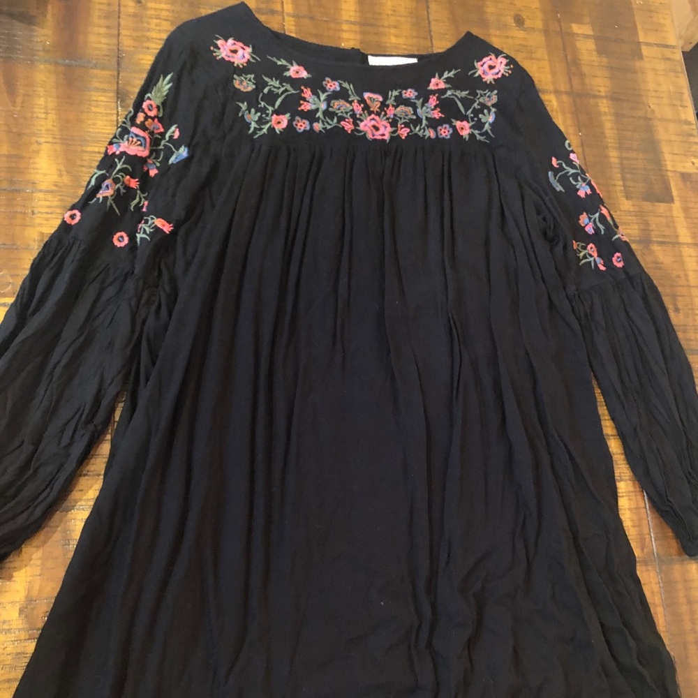 Black Philosophy Boho Dress